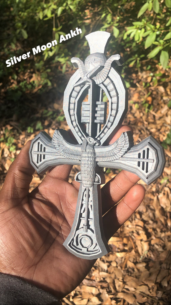 Silver Moon Egyptian Ankh