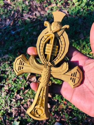 Golden Sun Egyptian Ankh